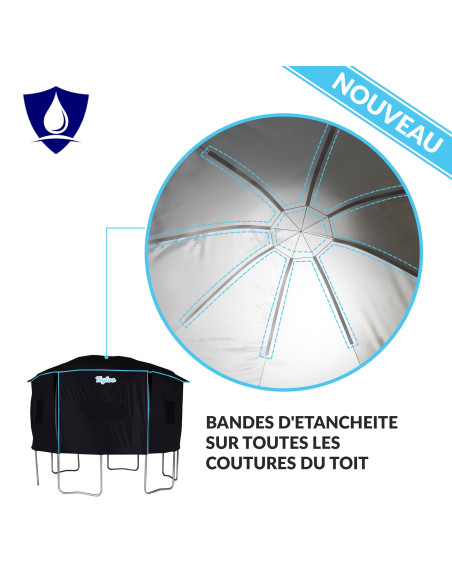 Pack Aventure trampoline Starflex Pro Ø 370 cm + tente Tigloo Ø 370 cm