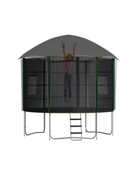 Pack Aventure Trampoline Jump Power Ø 305 cm + Tente Cabane Tigloo Ø 305 cm