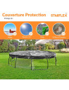 Couverture de protection universelle pour trampoline Ø 370 cm