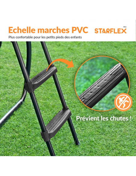 PACK 3 ACCESSOIRES 430 cm: Echelle, Ancrage, Bâche 430 cm - 4