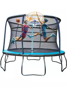 Pack Basketball Ultime : Trampoline Starflex Pro 430 cm + Panier de Basket